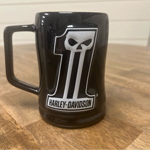 Harley Davidson #1 skull ceramic coffee mug.